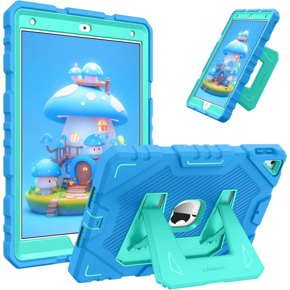 Kitcheniva - Kids Shockproof Case For iPad 9th 8th 7th Gen 10.2 Inch Full Body Protection - Blue