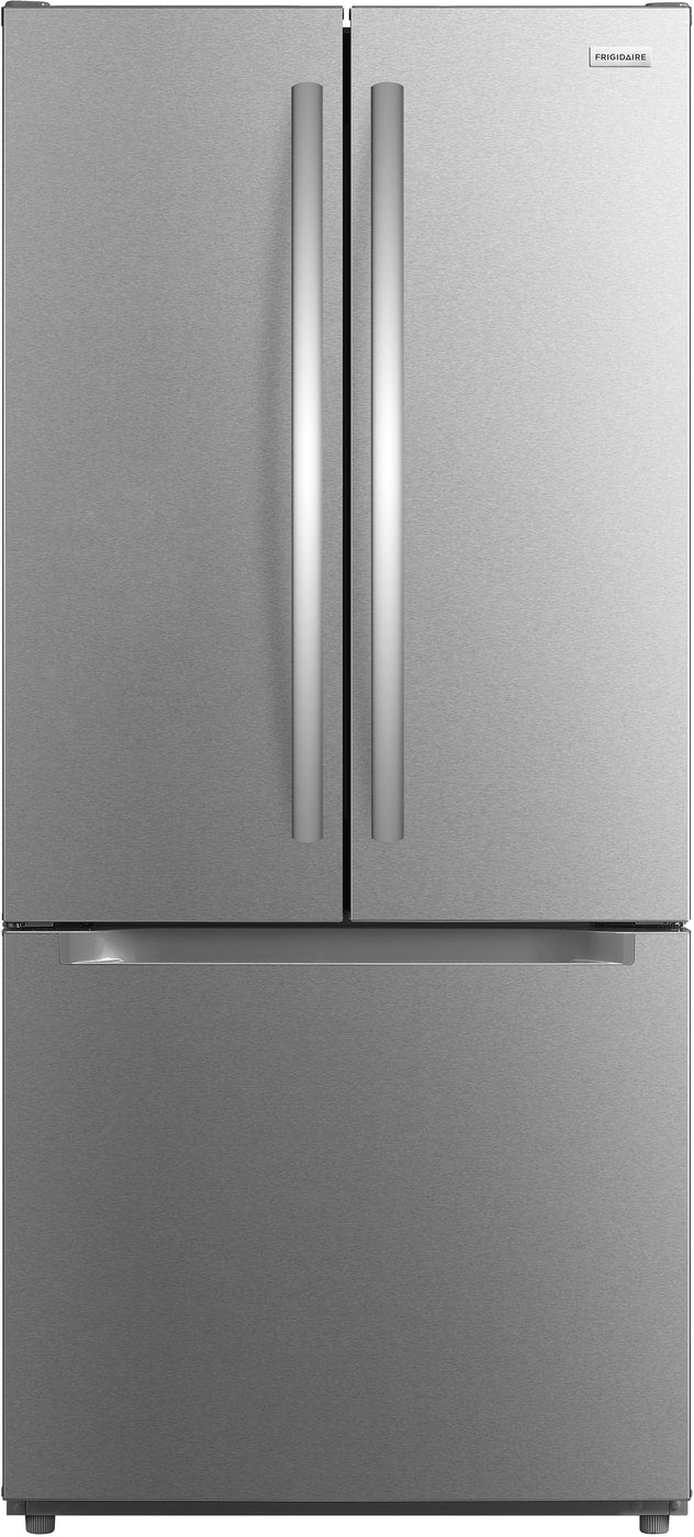 Front. Frigidaire - 30 in. Wide 19 Cu. Ft. Standard-Depth Garage Ready French Door Refrigerator - Smudge-Proof Stainless Steel.