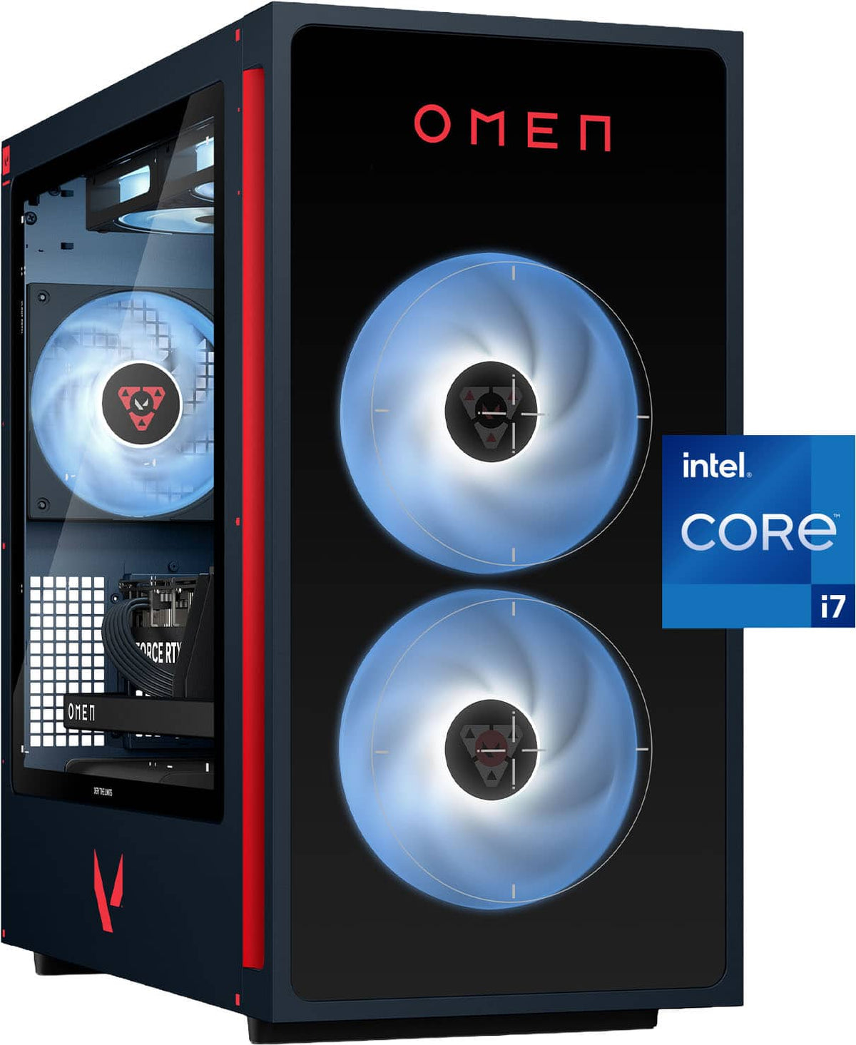 HP OMEN - 35L VALORANT Ltd. Ed. Gaming Desktop - Intel Core i7-14700F 2024 - 16GB Memory - NVIDIA GeForce RTX 5060 Ti - 1TB SSD - Navy