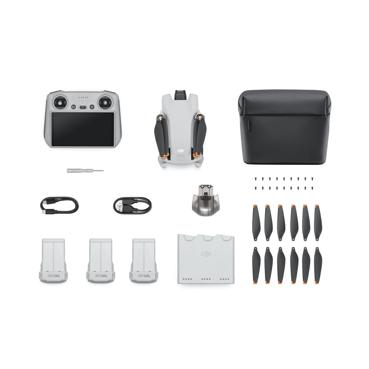 DJI - Mini 3 Fly More Combo (DJI RC) (GL) - Gray
