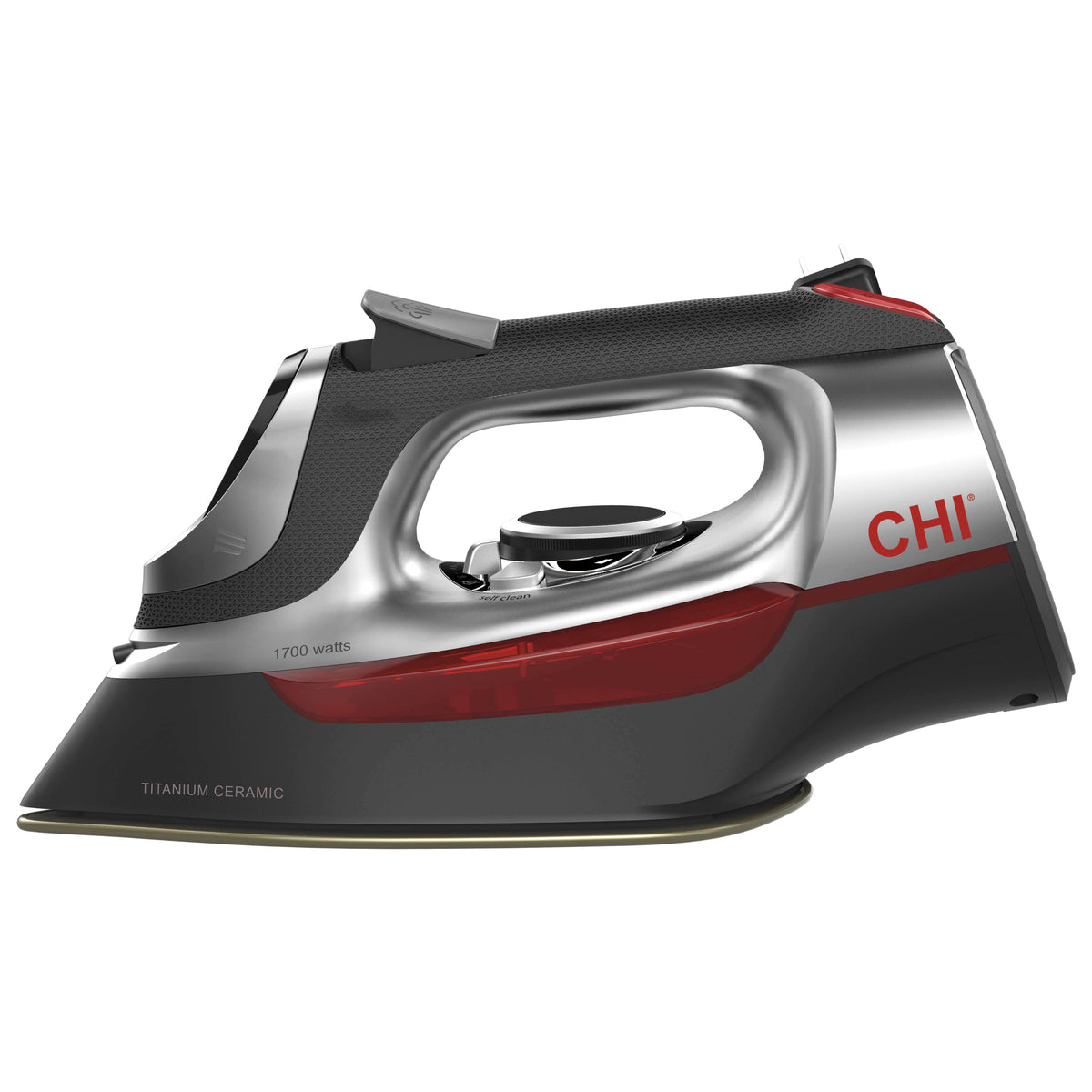 CHI - Electronic Iron with Retractable Cord - Gray