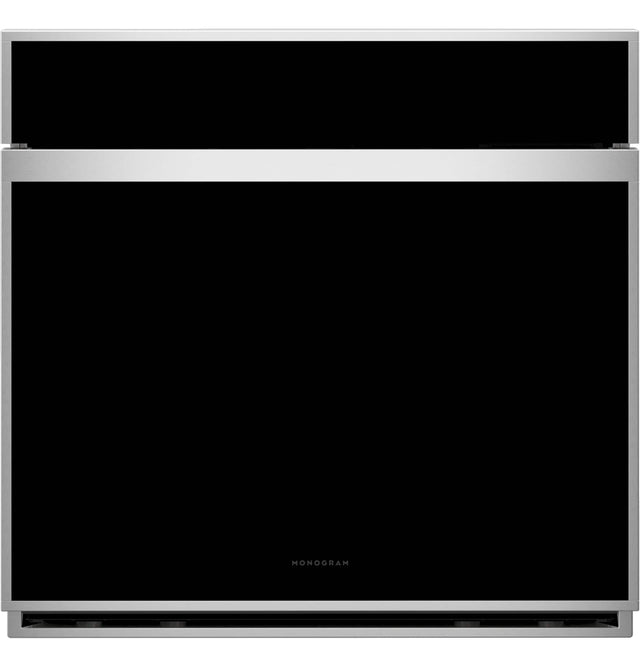 Front. Monogram - Minimalist 30" Smart Built-In Single Electric Twin Convection with Direct Air Wall Oven with Air Fry and In-Oven Camera - Stainless Steel.