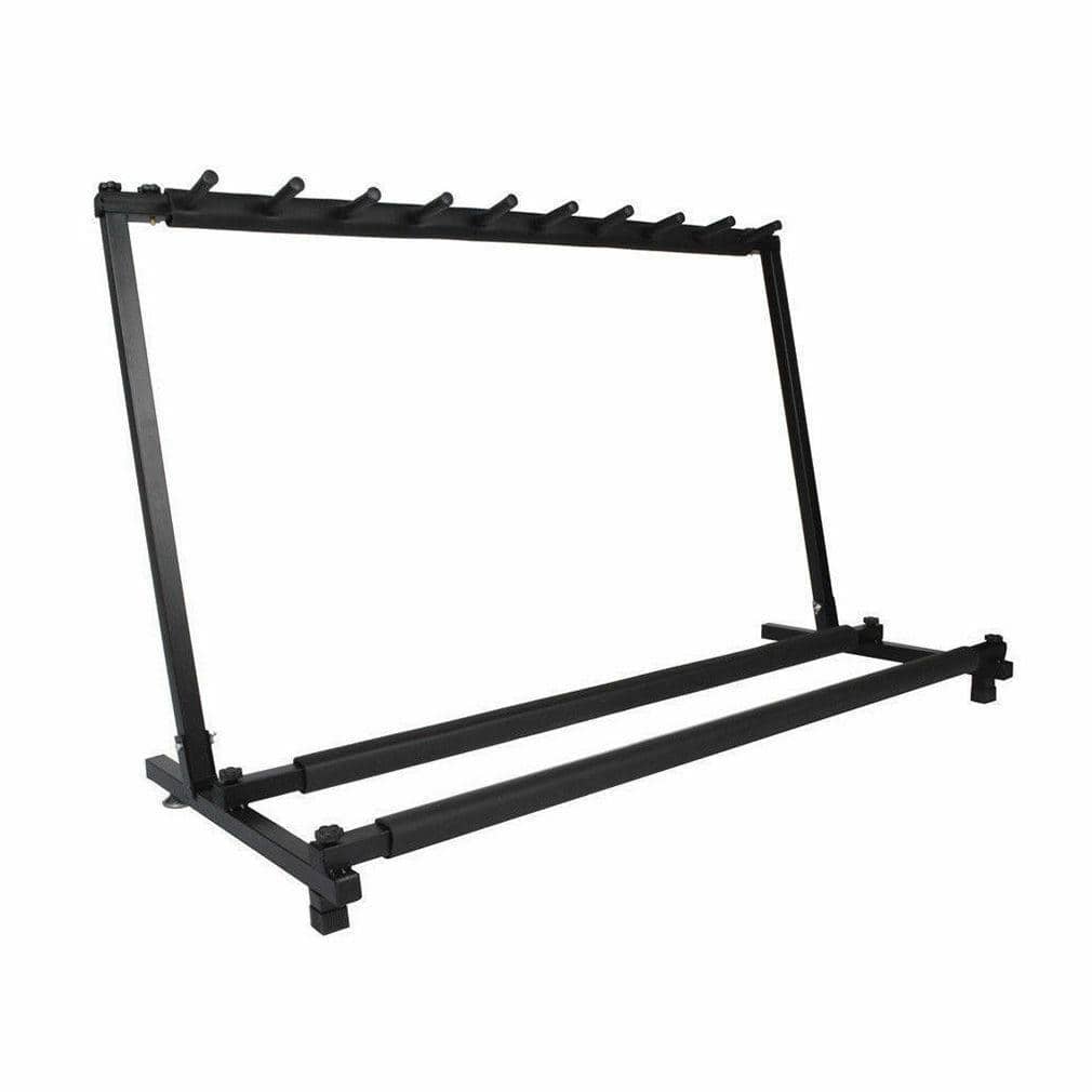 Winado - Guitar Stand 9 Multiple Guitars Stand Display Stand Guitar & Ukulele & Bass & Banjo Holder for Band, Studio, Home