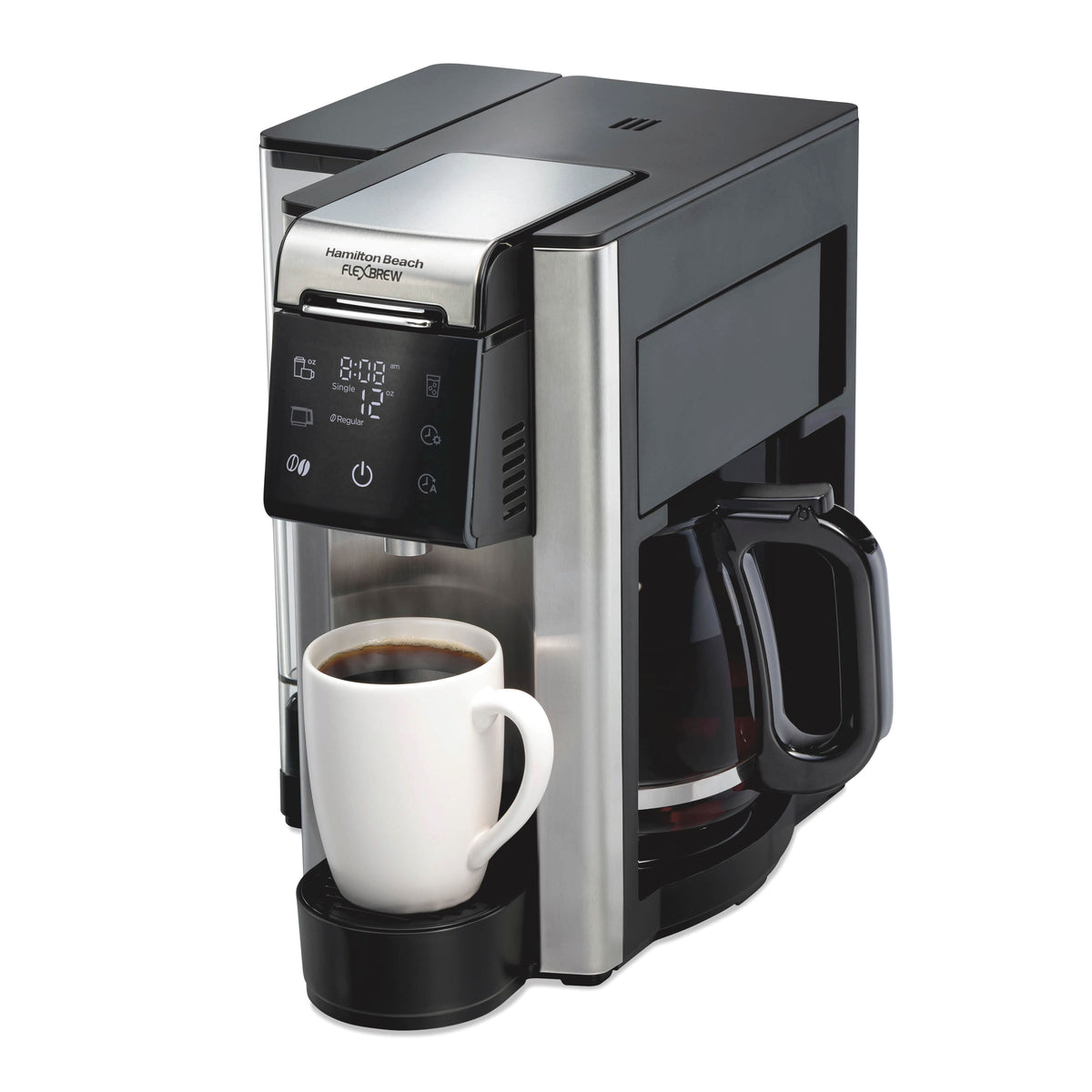 Hamilton Beach - FlexBrew Advanced 5-in-1 Coffee Maker - Stainless Steel