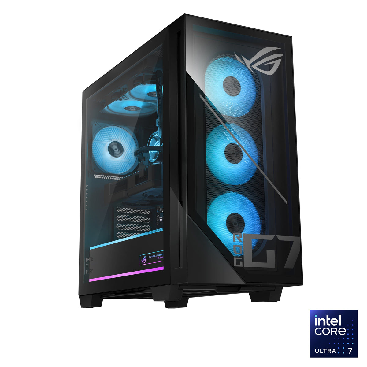 ASUS - ROG G700 Gaming Desktop - Intel Core Ultra 7 265KF (2024) - 32GB Memory - NVIDIA GeForce RTX 5070 12GB - 2TB Storage - Black