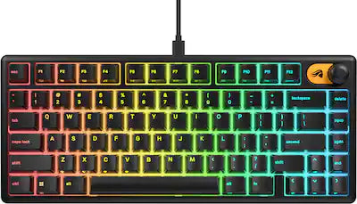 Glorious - GMBK 75% Wired Membrane Gaming Keyboard with Swappable MX-Compatible Keycaps