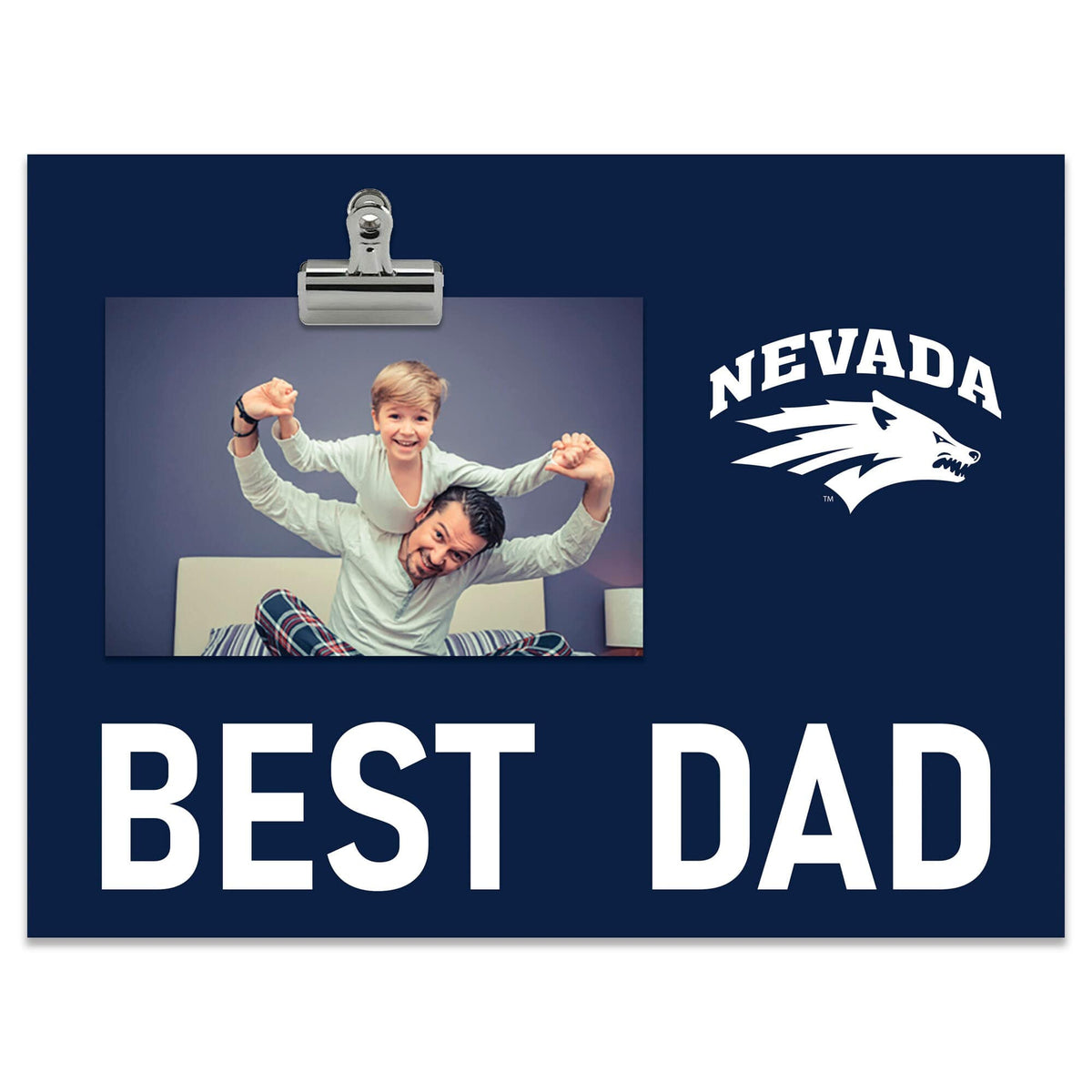 Fan Creations - Nevada Wolf Pack 8" x 10.5" Briteline Best Dad Clip Frame - Multicolor
