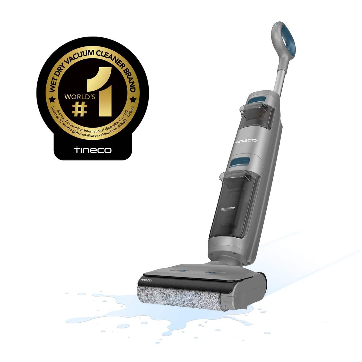 Tineco - GO Sense Cordless 3-in-1 Floor Washer, Wet Dry Vacuum Mop, MessDetect Sensor, Self-Cleaning Dock. GH301 - Gray