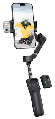 Hohem - iSteady V3 3-Axis Gimbal Stabilizer for Smartphone w/ AI Tracking, Detachable Remote, Extendable Pole, & Magnetic Light