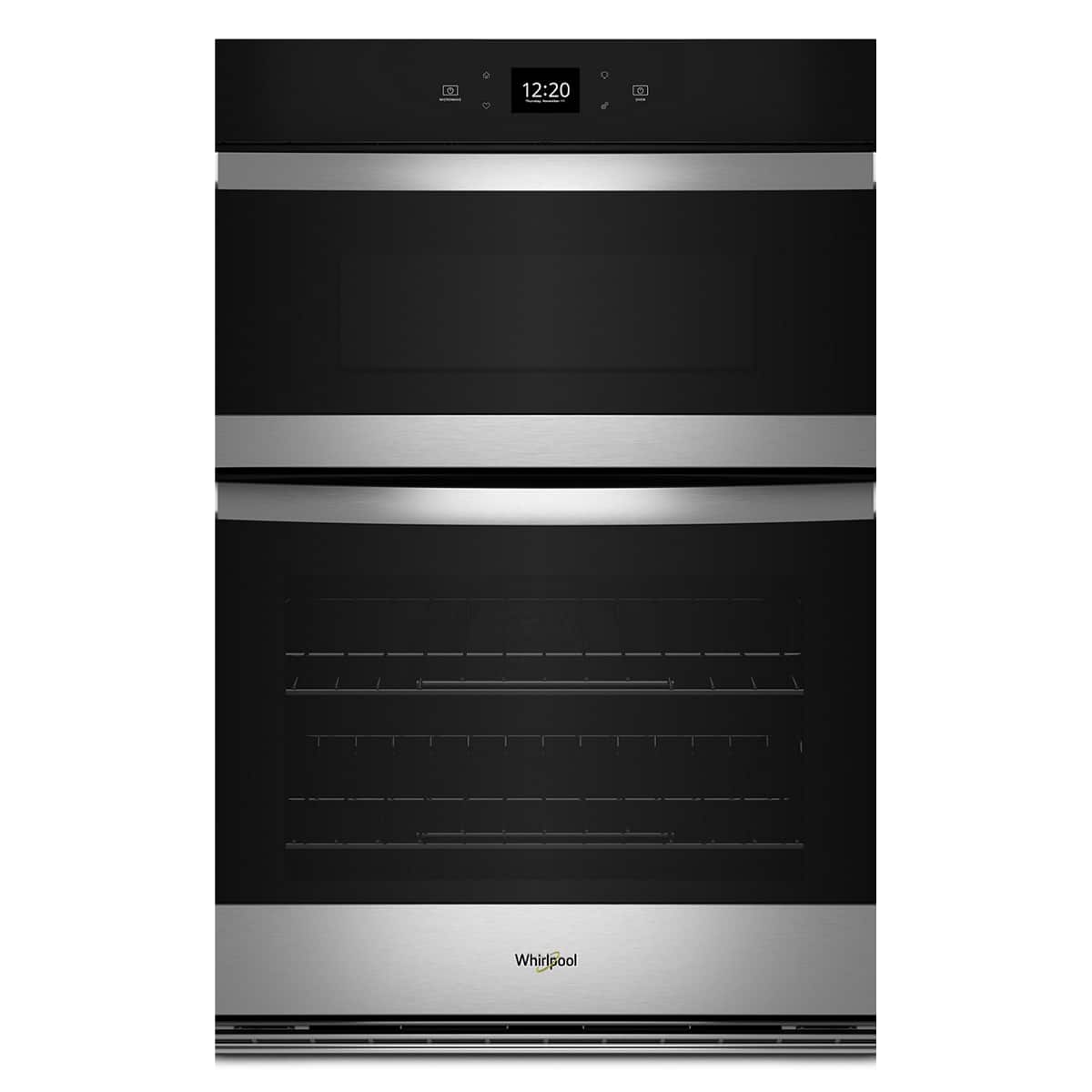 Whirlpool - 27 inch Smart Built-In Electric Combination Wall Oven with Air Fry - Stainless Steel