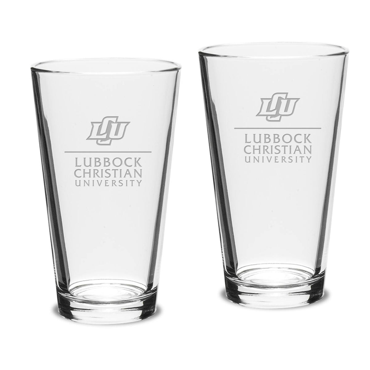 Jardine - Lubbock Christian Chaparral 16oz. 2-Piece Classic Pub Glass Set - Multicolor