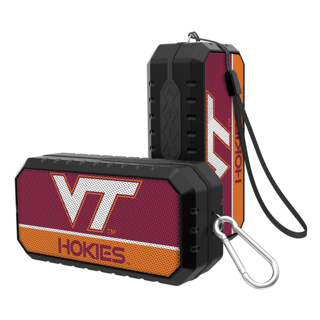 Front. Keyscaper - Virginia Tech Hokies End Zone Water Resistant Bluetooth Speaker - Multicolor.