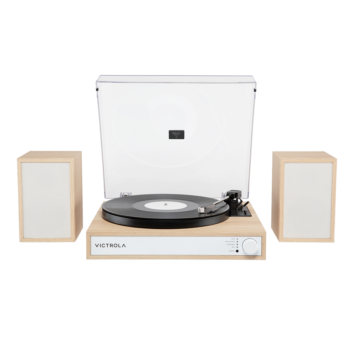 Victrola - Harmony Bluetooth Turntable System with Speakers - Natural