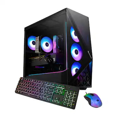 iBUYPOWER - Slate Gaming Desktop PC - Intel Core i7 14700F, NVIDIA GeForce RTX 5060 8GB, 32GB DDR5 RGB,1TB NVMe