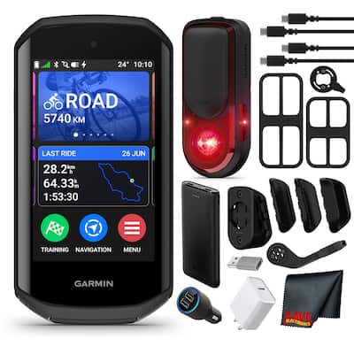 Garmin - Varia RearVue 820 Rearview Radar Tail Light + Edge 1050 Cycling Computer
