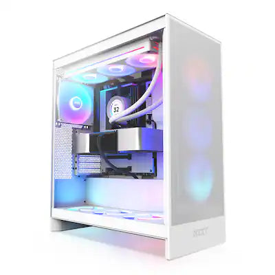 NZXT - H7 Flow 2024 Mid-Tower ATX PC Case with RGB Fans