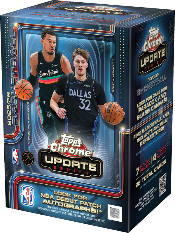 2025-2026 Topps Chrome Update Series Basketball Blaster Box