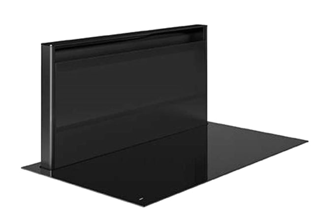 Angle. Viking - 36 in. Wide 4 Element Viking RVL Built-In  Electric Induction Cooktop with Integrated Downdraft - Black.