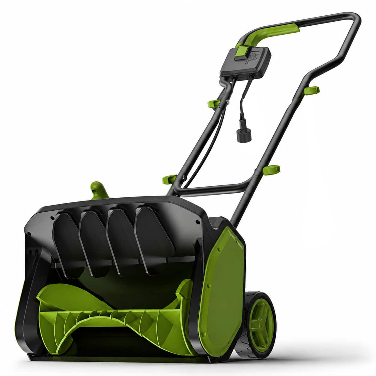 Steelite - 17 Inch 12-Amp/120V Electric Corded Snow Shovel with Wheels 20FT Throwing Distance