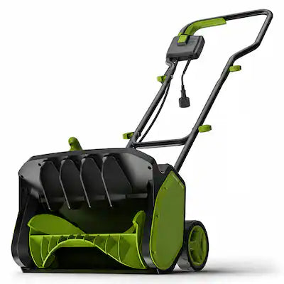 Steelite - 17 Inch 12-Amp/120V Electric Corded Snow Shovel with Wheels 20FT Throwing Distance