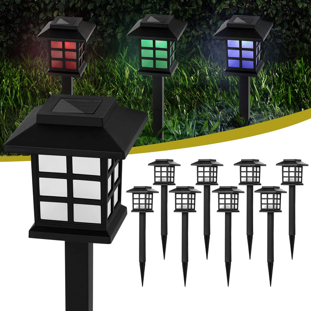 Front. Oumilen - Solar Outdoor Lights,12 Pack LED Solar Lights Outdoor Waterproof - Colorful.