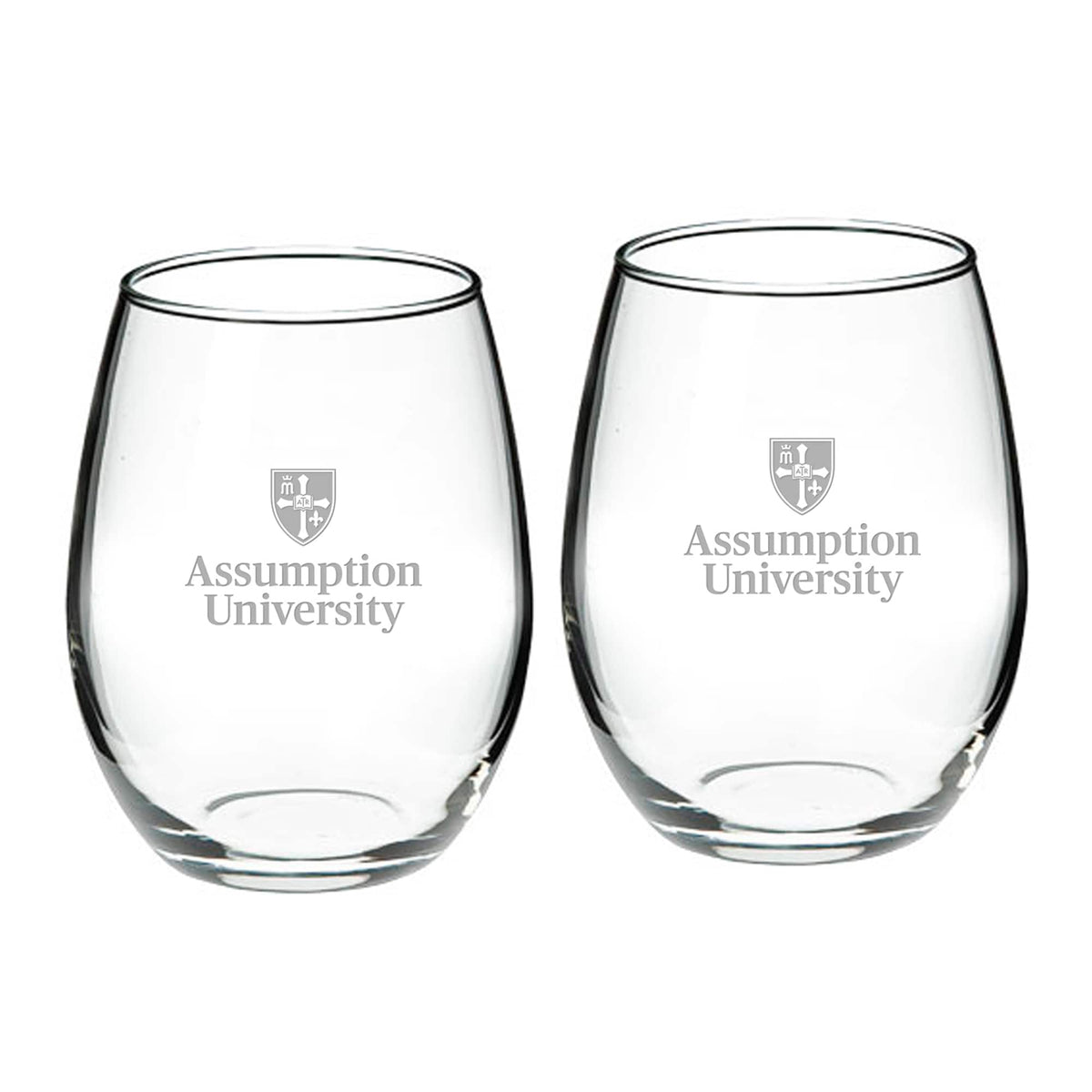 Jardine - Assumption Greyhounds 21oz. 2-Piece Stemless Wine Glass Set - Multicolor