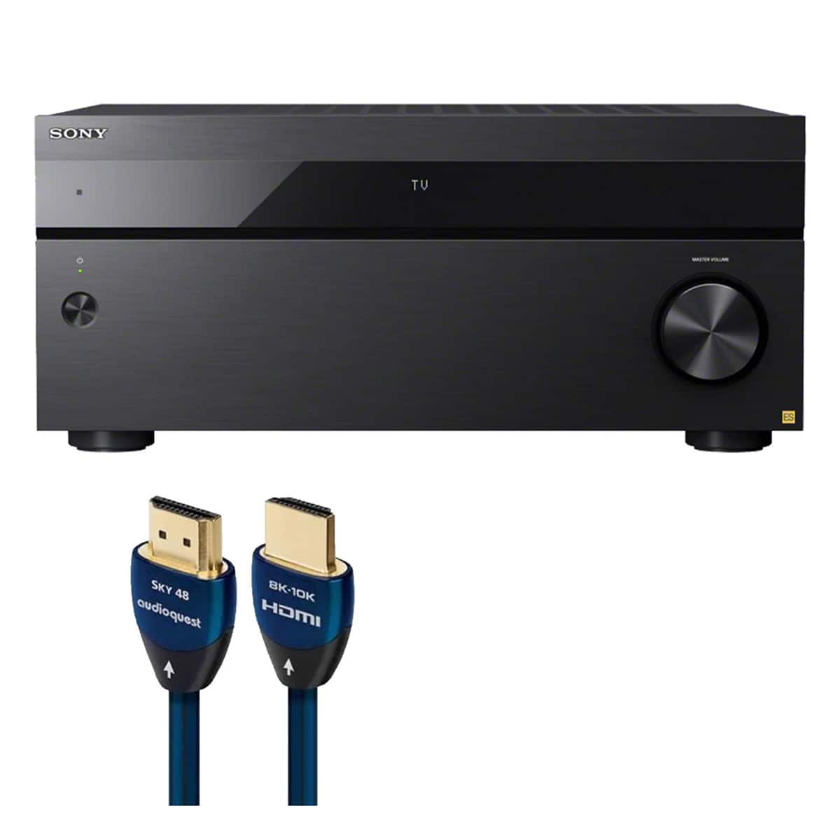 Sony - STR-AZ7000ES 13.2 Channel 8K AV Receiver with AudioQuest SKY 3m HDMI Cable - Black