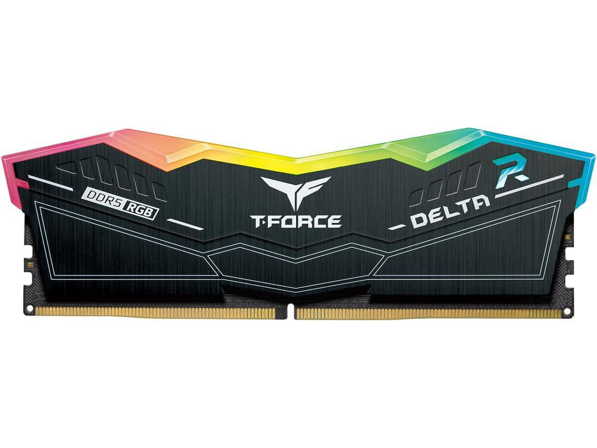 Team Group - Team T-Force Delta RGB 16GB 288-Pin PC RAM DDR5 6000 (PC5 48000) Desktop memory Model FF3D516G6000HC38A01 - Black