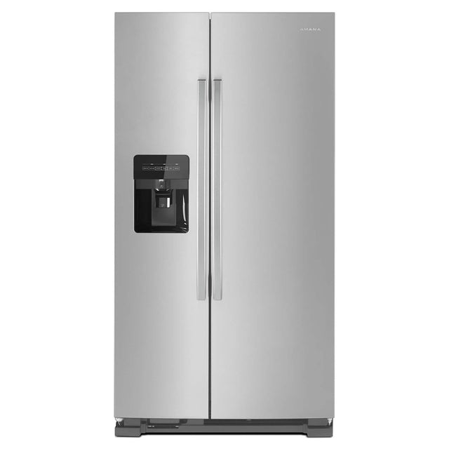 Alt View 15. Amana - 34 in. Wide 21.4 cu. ft. Side-by-Side Refrigerator - Stainless steel.
