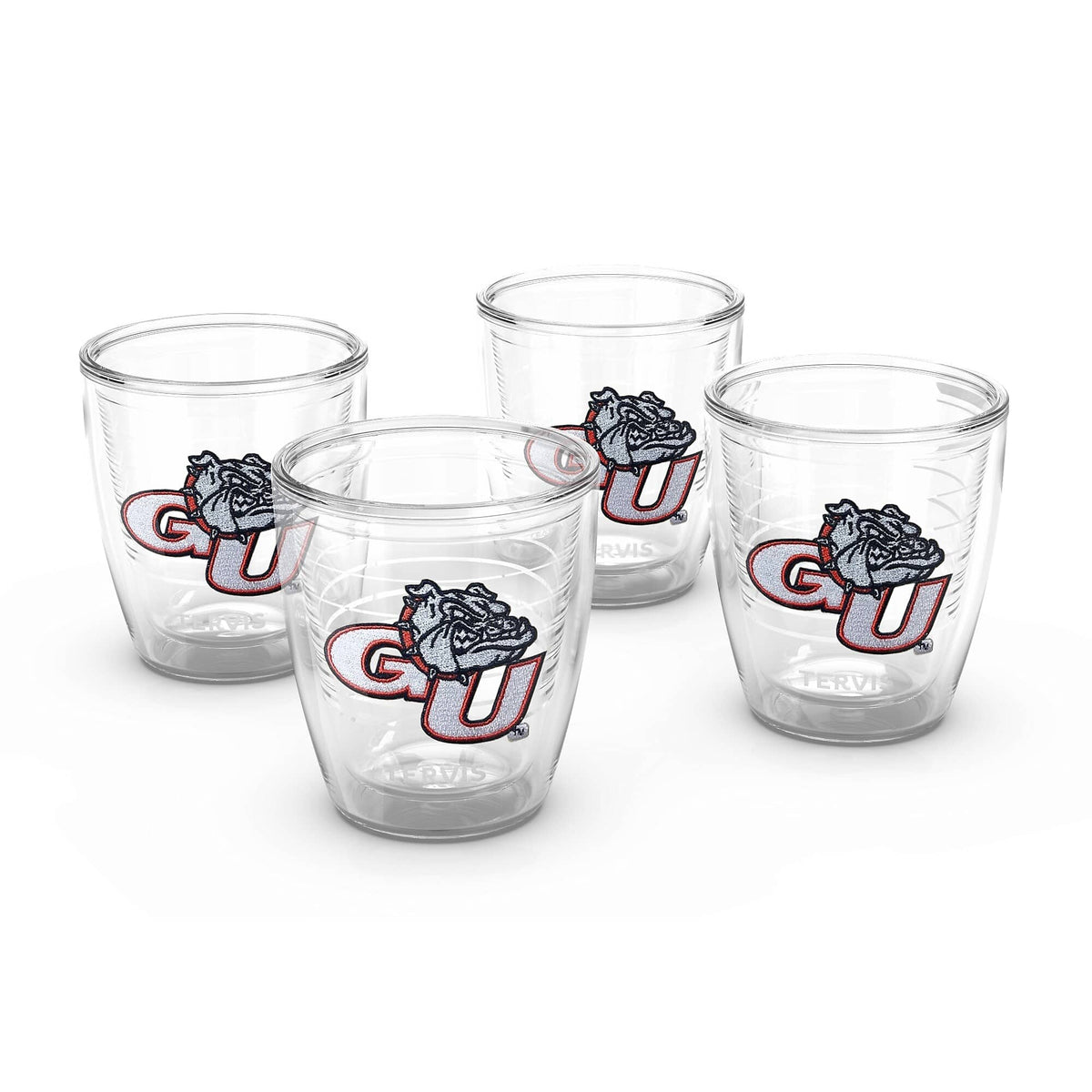 Tervis - Gonzaga Bulldogs 4-Pack 12oz. Emblem Tumbler Set - Multicolor
