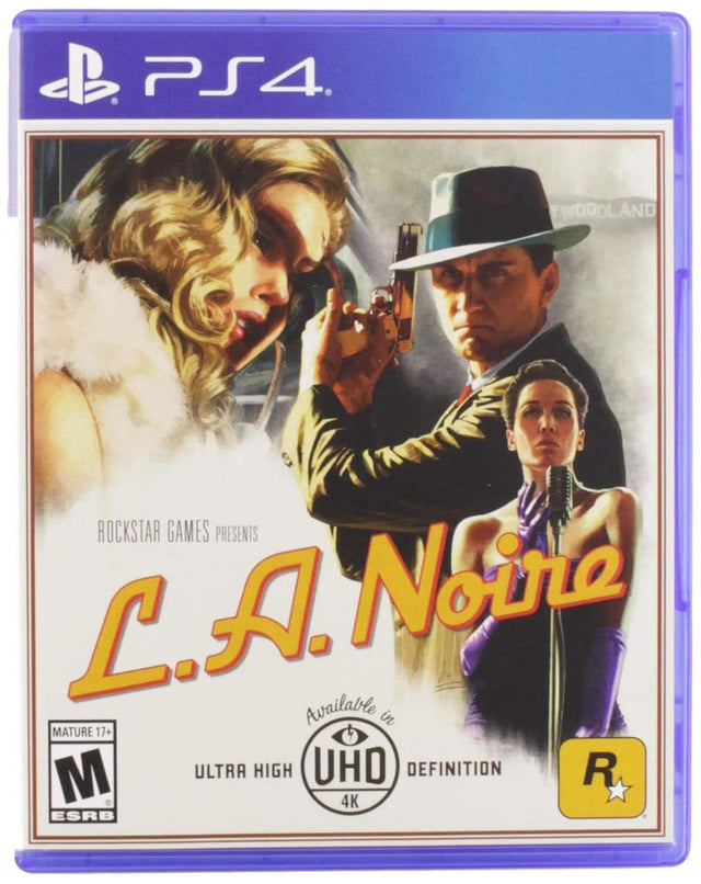 PS4  
ROCKSTAR GAMES PRESENTS  
L.A. Noire  
Available in  
MATURE 17+  
ULTRA HIGH DEFINITION  
4K  
R  
ESRB