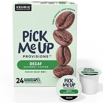 Pick Me Up Provisions™ - Decaf Coffee Keurig K-Cup Pods, Medium Roast, 24/Box