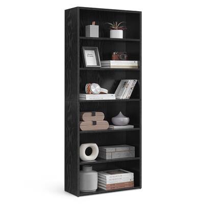 Songmics Home - CUSTOS Collection - Bookshelf, 6-Tier Bookcase, Book Shelf, Open Storage Shelf,for Living Room, Home Office
