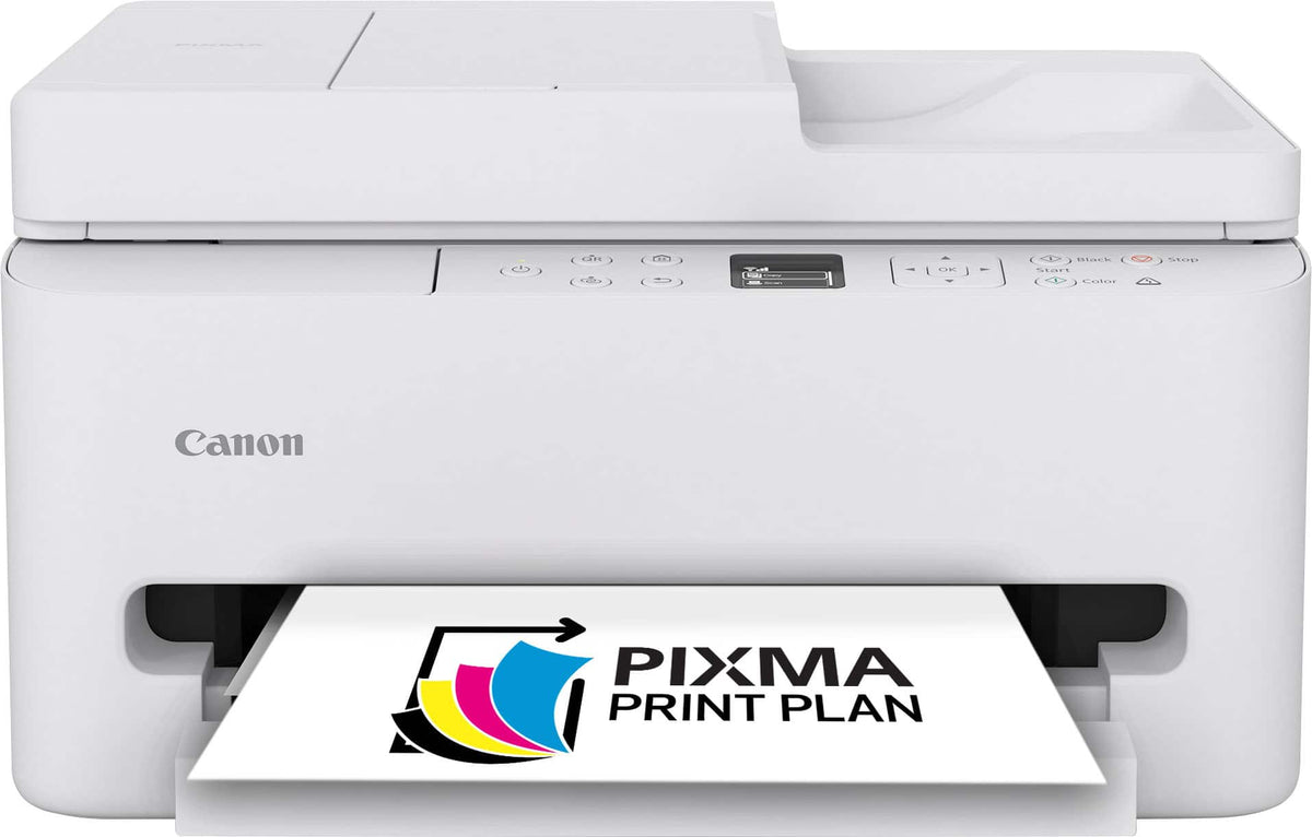 Canon - PIXMA TR7120 Wireless All-In-One Inkjet Printer with ADF - White
