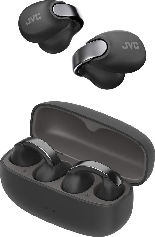 JVC JVC earphones are shown in the image.
