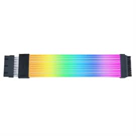Front. Lian Li - Strimer Wireless 24 Pin RGB Power Extension Cable - Black.