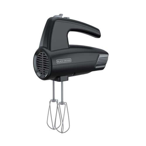 Front. Black+Decker - Black+Decker Black/Silver 5 speed Hand Mixer - Black.