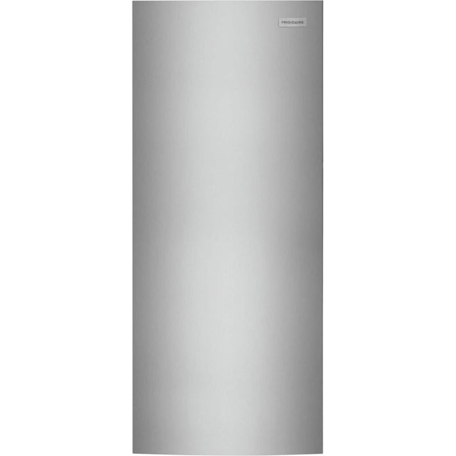 Front. Frigidaire - 16 Cu. Ft. Garage Ready Convertible Upright Freezer - Fingerprint-Resistant Stainless Steel Look.