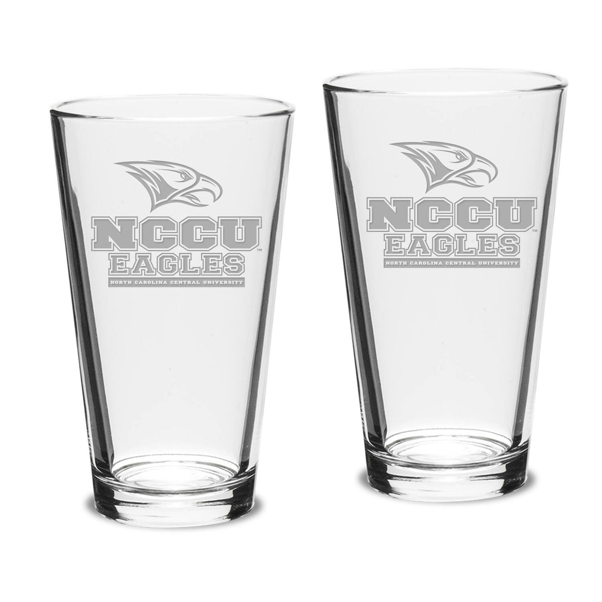 Jardine - North Carolina Central Eagles 2-Piece 16oz. Classic Pub Glass Set - Multicolor