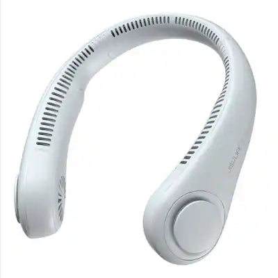 Jisulife - Portable Neck Fan with 4000mAh battery & 16H Cooling, 3-Speed, USB Rechargeable, Hands Free design
