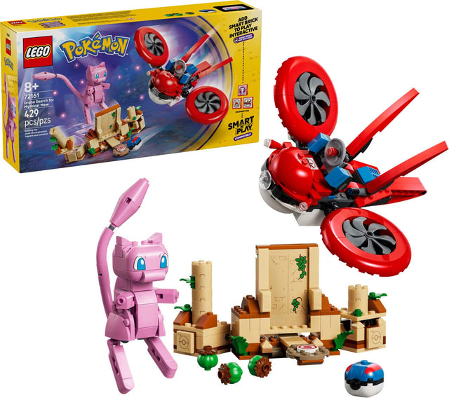 LEGO Pokémon 8+ 72161 Drone Search for Mythical Mew 429 pcs/pzs

SMART PLAY
ADD BRICK TO PLAY INTERACTIVE

SMART PLAY
CONTROL