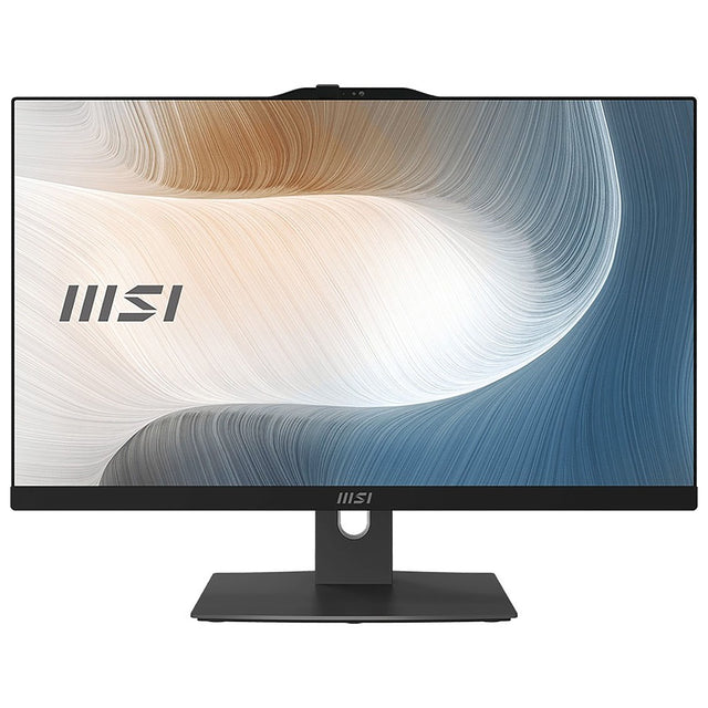 Front. MSI - Modern AM242TP 23.8" Touchscreen All-in-One - Intel Core 3 100U - 8GB Memory - 512G SSD - Black.
