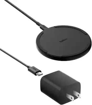 Belkin - Wireless Charging Pad 15W - BOOST↑CHARGE Qi Charger for Apple iPhone, AirPods, Power Supply and Cable Included