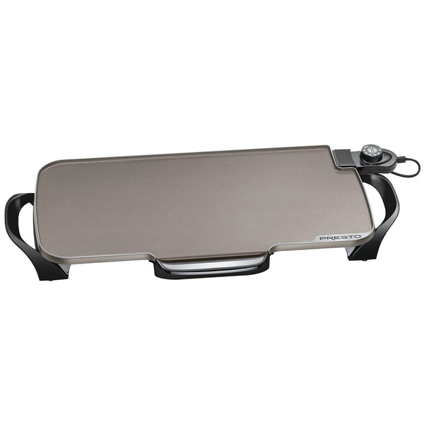 Presto - 22in. Electric Griddle with Removable Handles & Ceramic Nonstick Surface - Black