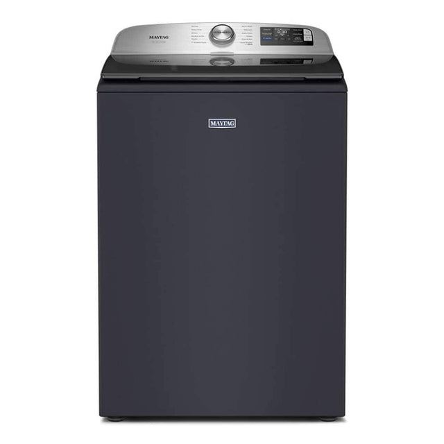 Maytag - 5.2 Cu. Ft. Pet Pro Top Load Agitator Washer with Extra Power and Sanitize Cycle with Oxi - Midnight Steel