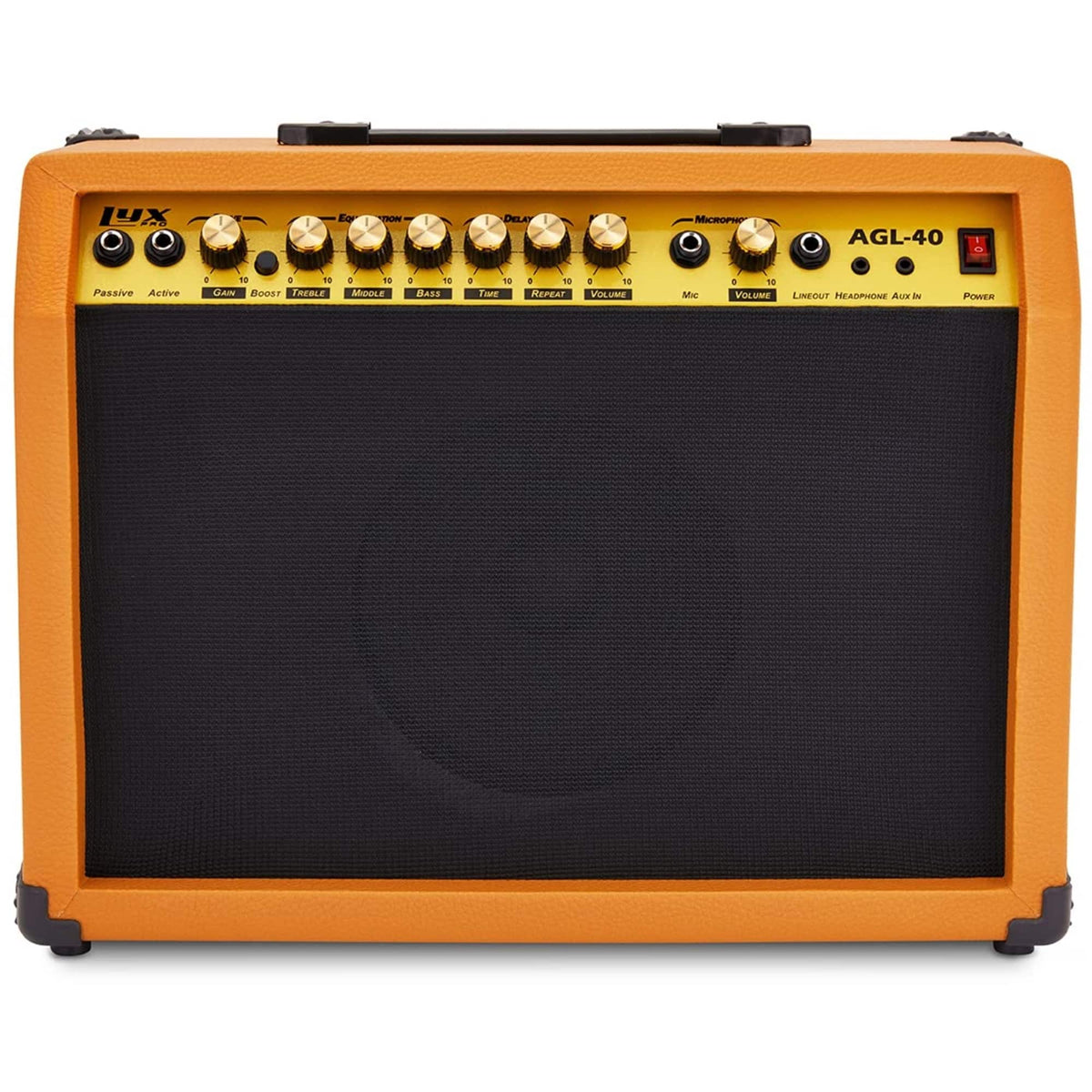 Lyxpro - Electric Guitar Amp - 40 Watt Guitar Amplifier with Aux, Headphone Jack & More