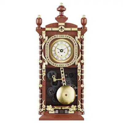 Contixo - BK12 Retro Pendulum Clock 751-Piece Building Set with Quartz Clock Component, Ages 8+