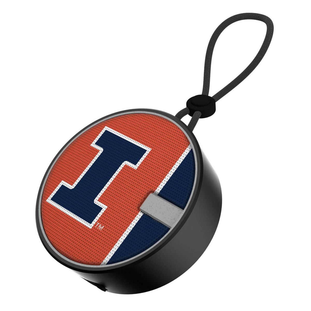 Keyscaper - Illinois Fighting Illini Logo Waterproof Bluetooth Speaker - Multicolor