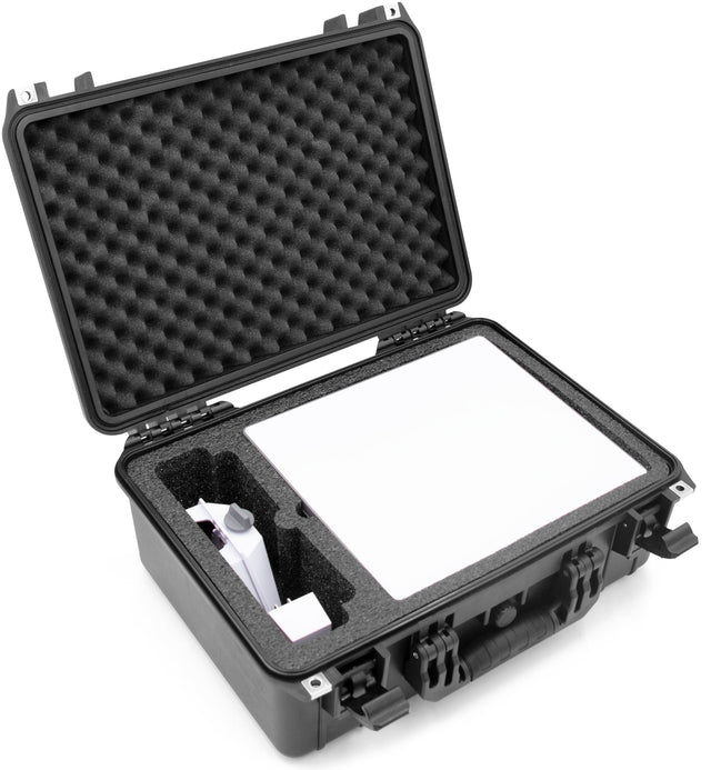 Front. CASEMATIX - Waterproof Case for Starlink Mini Kit AC Dual Band Wi-Fi System and Accessories - Black.