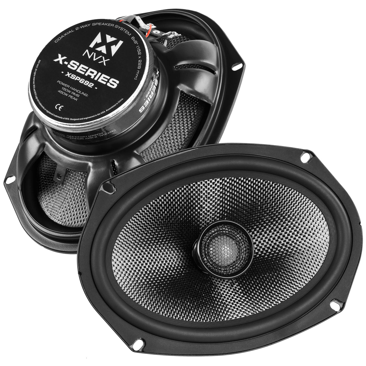 NVX - XSP692 300W RMS X-Series 6x9" 2-Way Coaxial Speakers (Pair) - Black